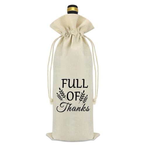 Thank You Wine Bag for Gifts - Thanksgiving & Holiday Appreciation