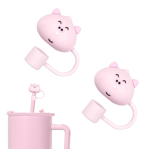 WELTAZ Animal Straw Covers for Stanley Tumblers - 2 Pack