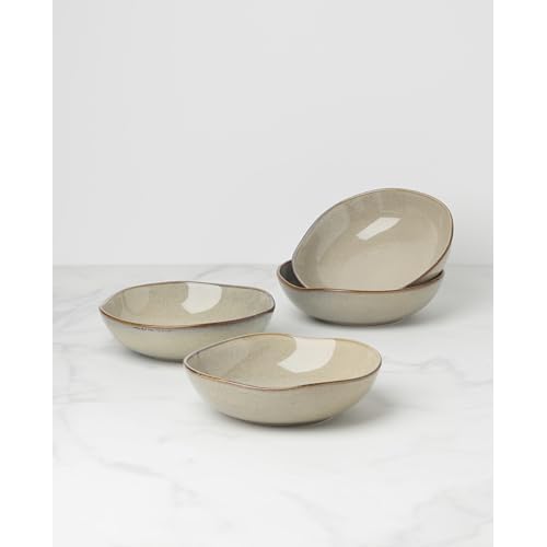 Oneida 899210 Organic Shades Oatmeal Pasta Bowls, Set Of 4, Service For 4