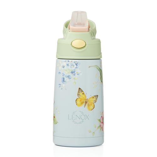 Lenox 895741 Butterfly Meadow Light Blue Stainless Steel Kids Water Bottle