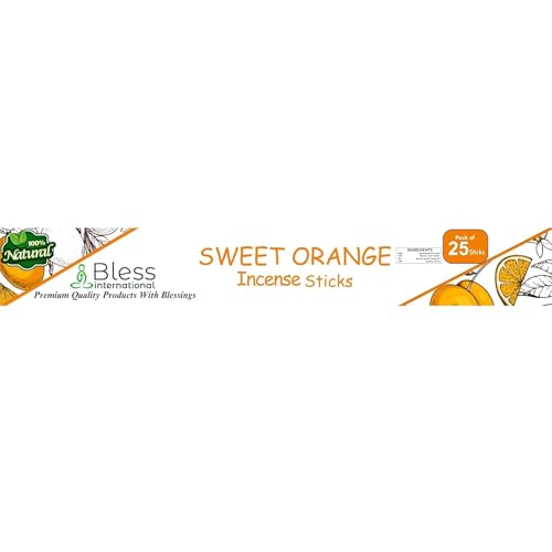 Bless International Sweet Orange Incense Sticks - 100% Natural, Handmade