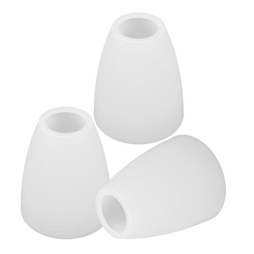 Generic Plastic Lampshade Set of 3 White Lamp Shade Covers with Flat Mouth Design for Table and Floor Lamps Easy Installation and Durable Light Covers for Living Room and Bedroom