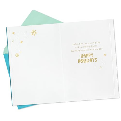Hallmark Christmas Thank You Card for Teachers & Essential Workers - Pack of 2