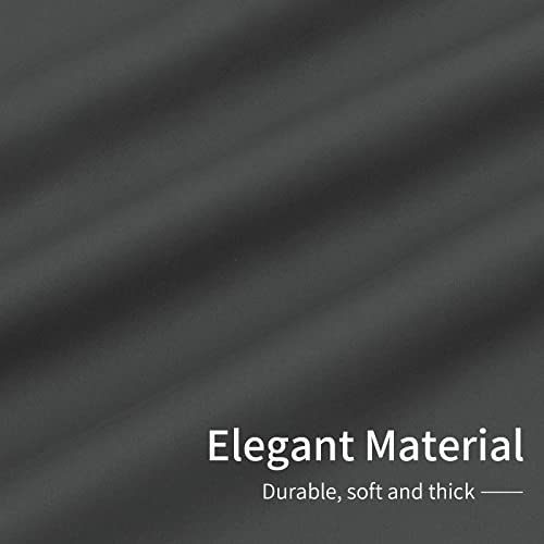 Easy-Going Grey Thermal Grommet Blackout Curtain Panel 100x96