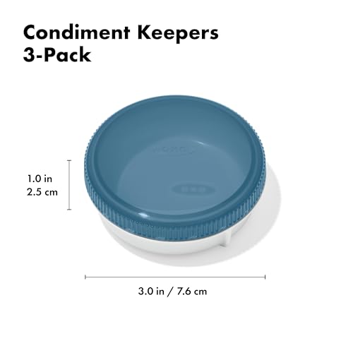 OXO Good Grips Leakproof Condiment Containers - 2 oz, Ocean Blue