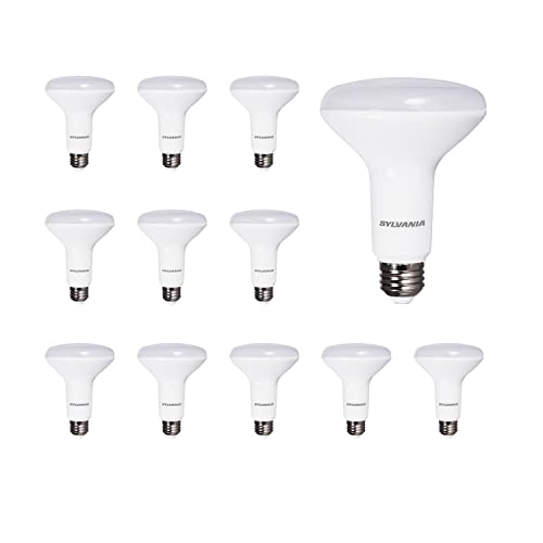 Sylvania BR30 LED Flood Light Bulbs, 9W (65W Equiv), Dimmable, 2700K, 12 Pack