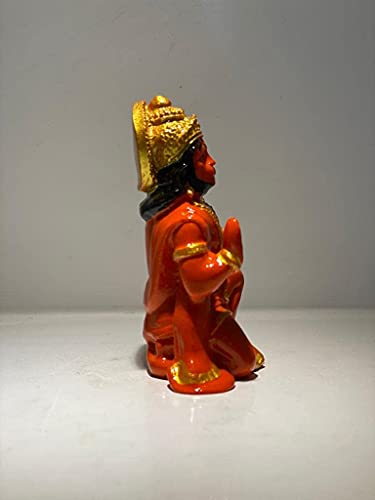 Hanuman Ji Idol in Blessing Posture with Gada - Spiritual Decor for Home, Car & Temple