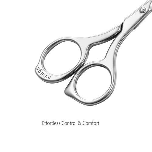 LIVINGO Precision Nose Hair Scissors with Rounded Safety Tips