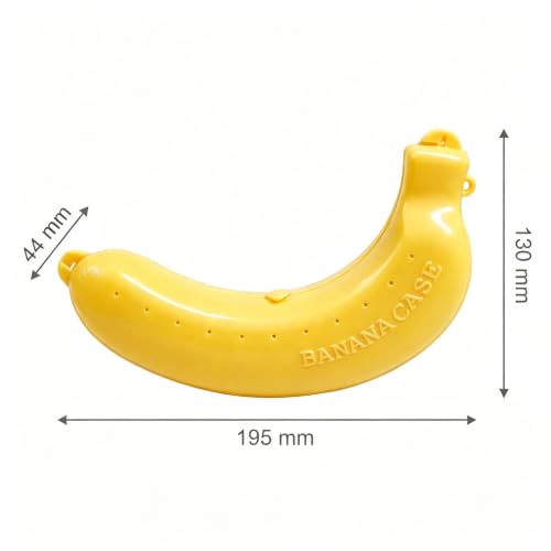 Yellow Banana Storage Case - BPA-Free Fruit Keeper for Travel