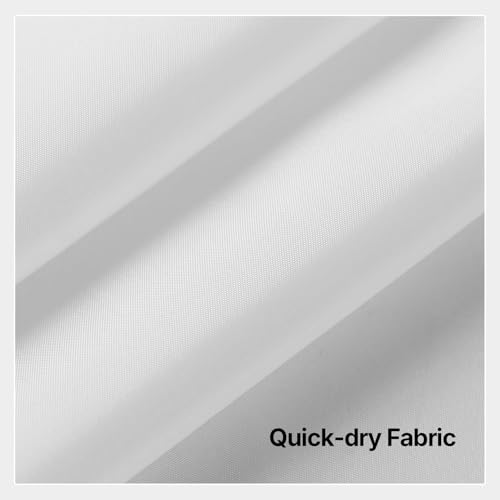 River Dream 70"W x 54"L Snap-in Shower Curtain Liner - White