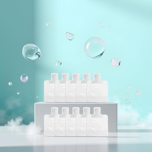 Refillable Travel Squeeze Pouches 30ml 10-Pack for Toiletries