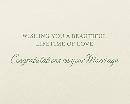 Papyrus Wedding Card - Beautiful Lifetime of Love Floral Design