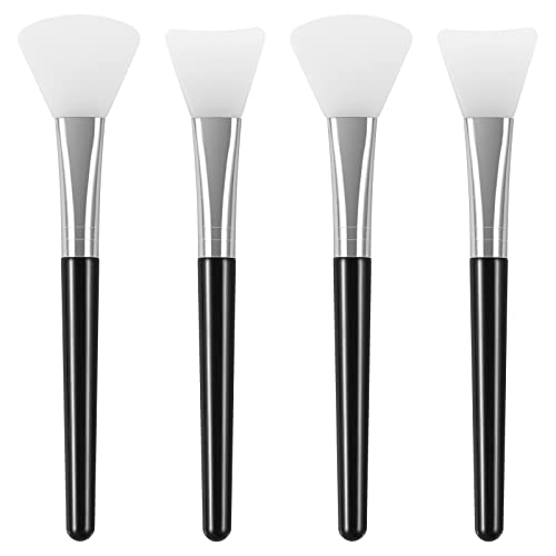 Tifanso 4PCS Flexible Silicone Face Mask Brushes for Mud and Clay
