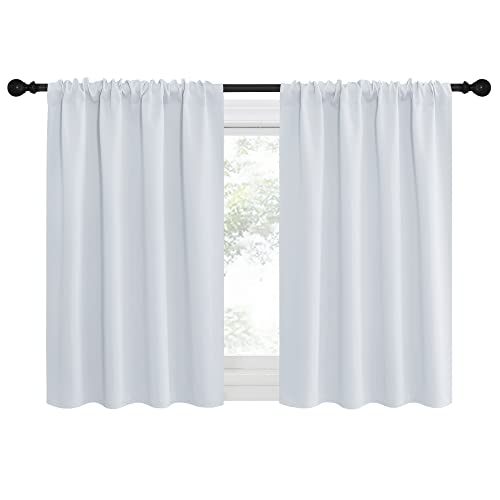 NICETOWN Greyish White Thermal Insulated Curtain Panels - 42" x 30" (Pack of 2)