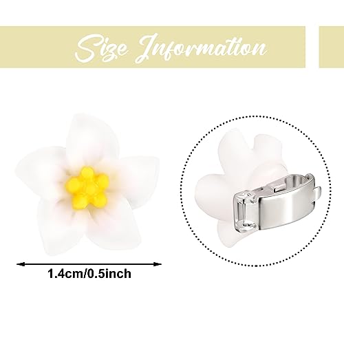 20Pcs Mini Flower Hair Claw Clips - Cute Yellow Hair Barrettes