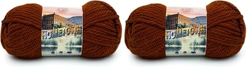 Lion Brand Hometown Yarn 2-Pack - Bulky Knitting Yarn, Stowe Sugar Maple