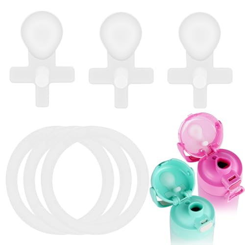 Leak Stopper Replacement Gaskets for Thermos Funtainer 16 Oz (3+3)