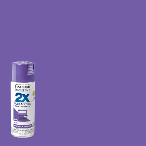 Rust-Oleum Painter's Touch 2X Ultra Cover Spray Paint, Gloss Grape, 12 oz (4 Pack)
