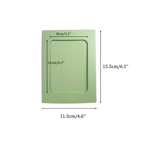 30 Colorful 4x6 Inch Paper Photo Frames with Clips & String