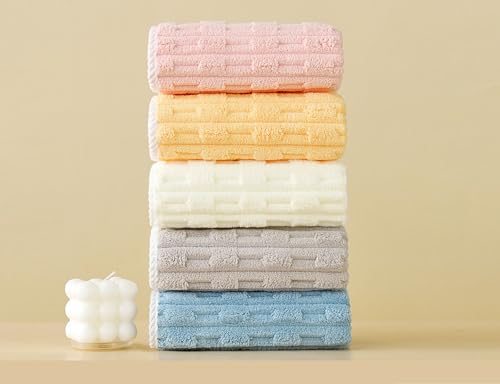 Microfiber Bathroom Towel Set - 3 Pack, Soft & Extra-Absorbent