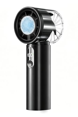 Saxqe Portable Handheld Turbo Fan with Ice Cooling – Black