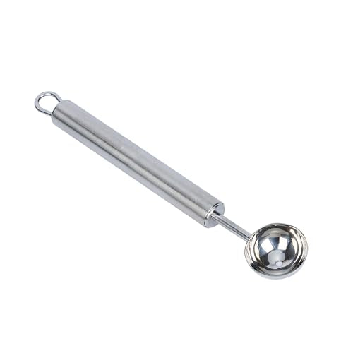 Restaurantware Stainless Steel Melon Baller - 6 Pack - German Standard Fruit Scooper, Ergonomic Grip, Dishwasher Safe - Fruit Baller For Watermelon, Cantaloupe, Butter, DIY Fruit Platter
