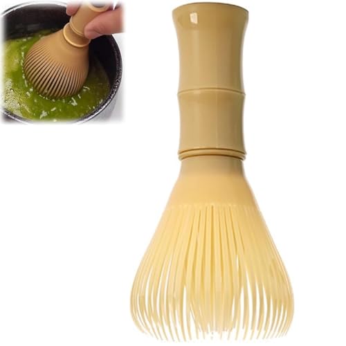 Durable Matcha Whisk - Food-Grade PP Resin Matcha Mixer Tool - Yellow