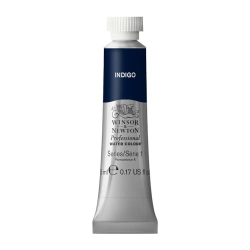 Winsor & Newton Professional Watercolor 5ml Tube - Indigo, Vibrant & Permanent
