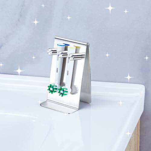 YAYINLI Electric Toothbrush Head Holder, Wall-Mounted or Tabletop Stand