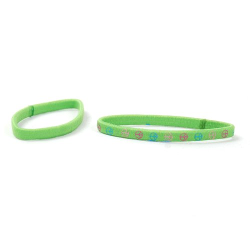 Vidal Sassoon Braided Hair Elastics, Peace Sign and Plain, 15 Count