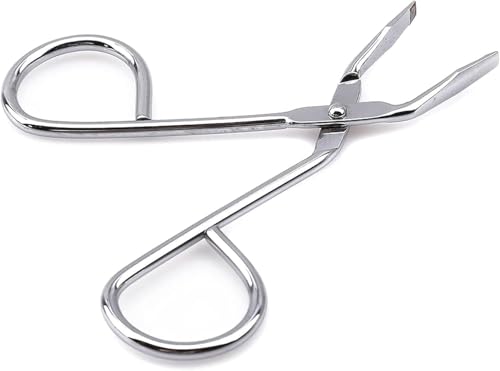 SelHeng Stainless Steel Eyebrow Scissors and Flat Tip Tweezers