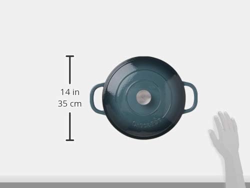 Crock-Pot Enameled Cast Iron Braiser - 5 Quart Slate Gray with Lid for Perfect Cooking