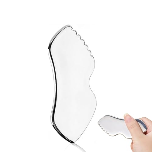 Zinmilin Stainless Steel Gua Sha Facial Tool for Skincare and Contouring