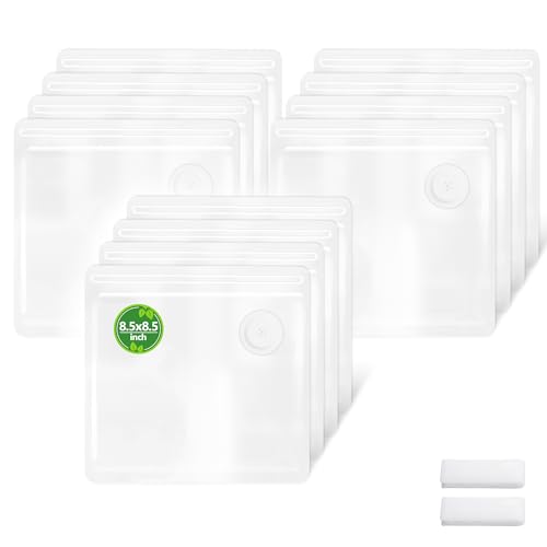 FIRAWER Reusable Vacuum Sealer Bags - 8.5x8.5in, 12 Pcs, BPA-Free