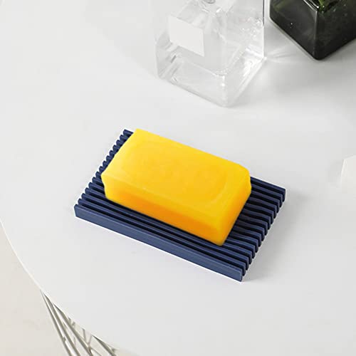 Non-Slip Silicone Soap Tray with Drainage Design - Multi-Use Holder