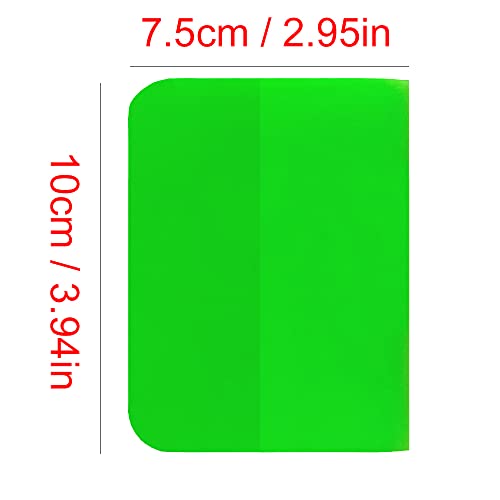 CNGZSY 4 Inch Green Square PPF Squeegee Tool - Anti-Scratch Rubber Scraper for Vinyl Wrap and Window Tint