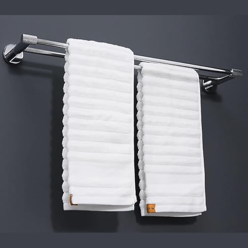 MACAJM 24-Inch Double Towel Bar - SUS304 Stainless Steel, Polished Chrome