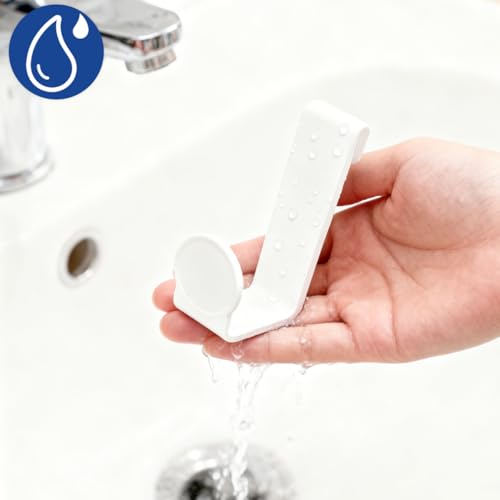 TOPPERFUN 2Pcs Toilet Seat Hooks - Multipurpose Plastic Hangers for Potty Training