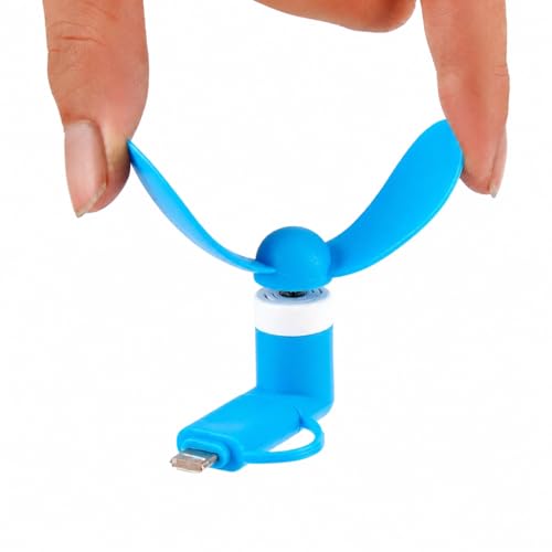Mini Phone Cooler Fans 6-Pack - Portable 2-in-1 USB Cooling Fans for iPhone & Android