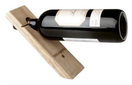 Franmara Real Wood Gravity Defying Wine Bottle Stand