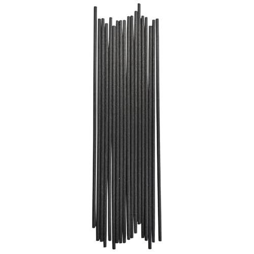 20-Pack 8-Inch Fiber Diffuser Reeds, Black Replacement Sticks