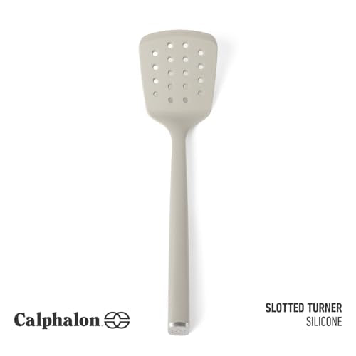 Calphalon Silicone Slotted Turner - Heat-Resistant, Nonstick Safe Spatula