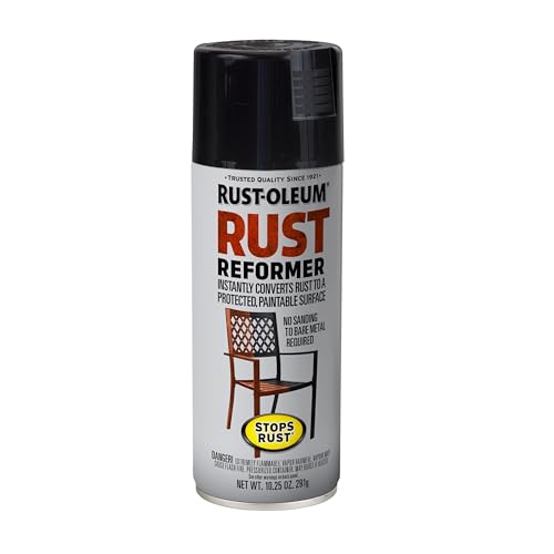 Rust-Oleum Stops Rust Reformer Spray 10.25 oz - Converts Rust to Paintable Surface - Black - Pack of 1