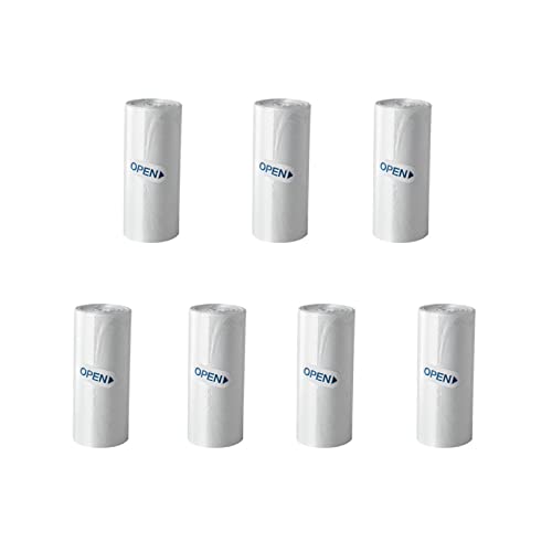 SUBEKYU Mini Trash Bags - 105 Count Unscented White Bags for Desktop Wastebaskets