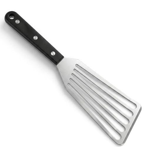 Stainless Steel Fish Spatula, Slotted Metal Turner with ABS Handle