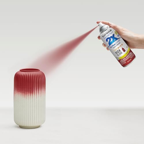 Rust-Oleum Painter's Touch 2X Ultra Cover Spray Paint, High Gloss Majestic Red, 12 oz (4-Pack)