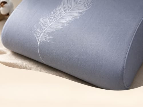 Cervical Neck Pillowcase for Contour Memory Foam Pillows, 23.6"x13.8", Grey