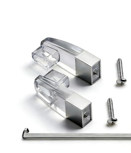 Clear Acrylic Towel Bar Brackets for Alumax & Basco Shower Doors (2 Pack)