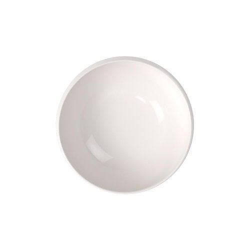 Villeroy & Boch NewMoon Medium Bowl for Soups and Crisp Salads, Premium Porcelain, White, Dishwasher Safe