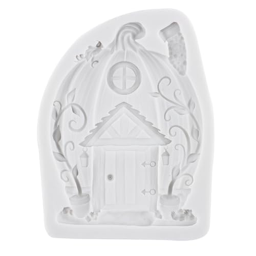 Lingzhi Pumpkin House Silicone Fondant Mold Fairy Garden Cake Decorating